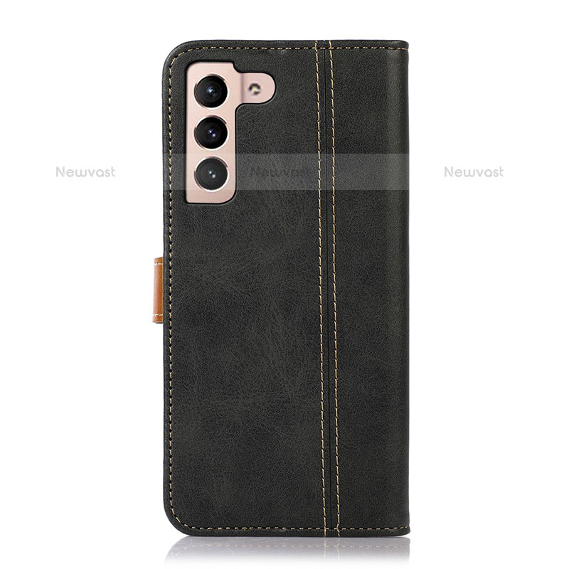 Leather Case Stands Flip Cover Holder D14T for Samsung Galaxy S21 5G