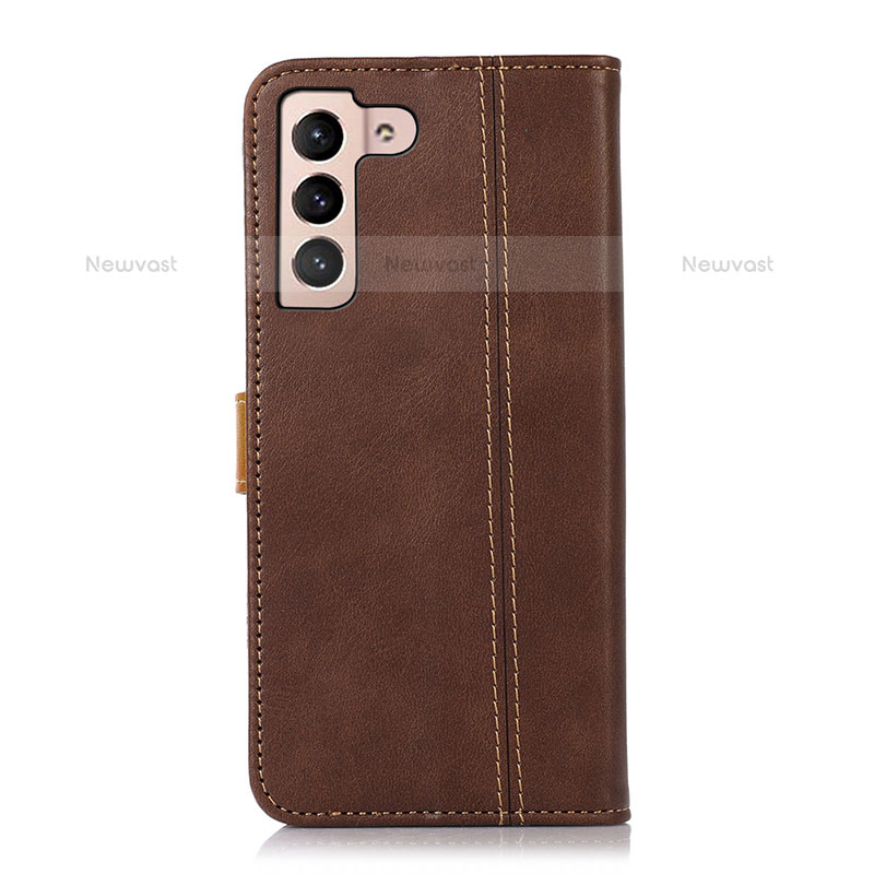 Leather Case Stands Flip Cover Holder D14T for Samsung Galaxy S21 5G