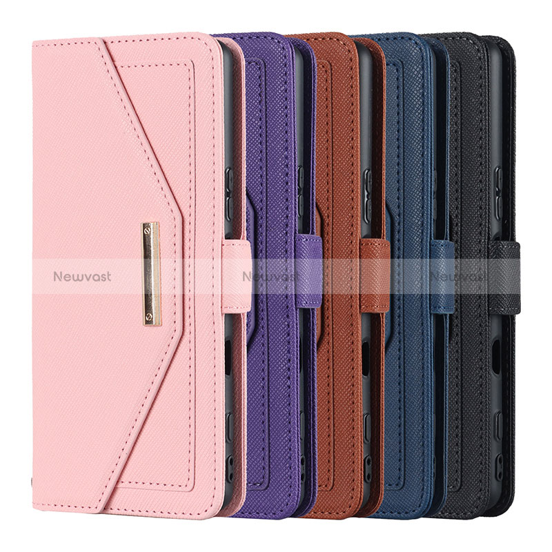 Leather Case Stands Flip Cover Holder DT1 for Sony Xperia 5 III SO-53B