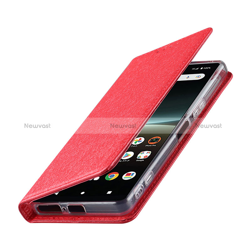 Leather Case Stands Flip Cover Holder DT1 for Sony Xperia 5 IV