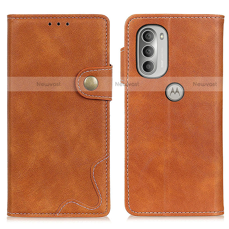 Leather Case Stands Flip Cover Holder DY01 for Motorola Moto G51 5G