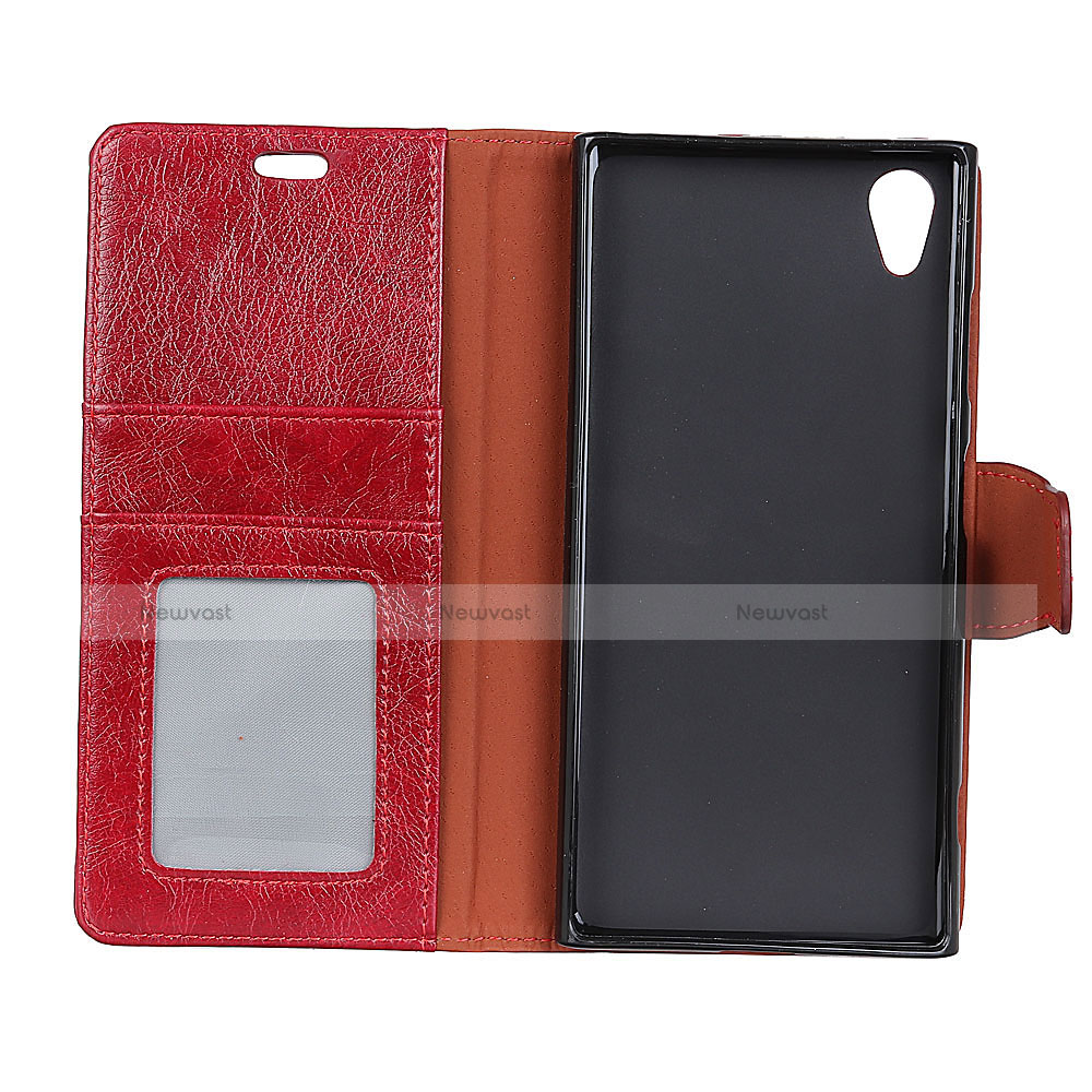 Leather Case Stands Flip Cover Holder for Alcatel 1