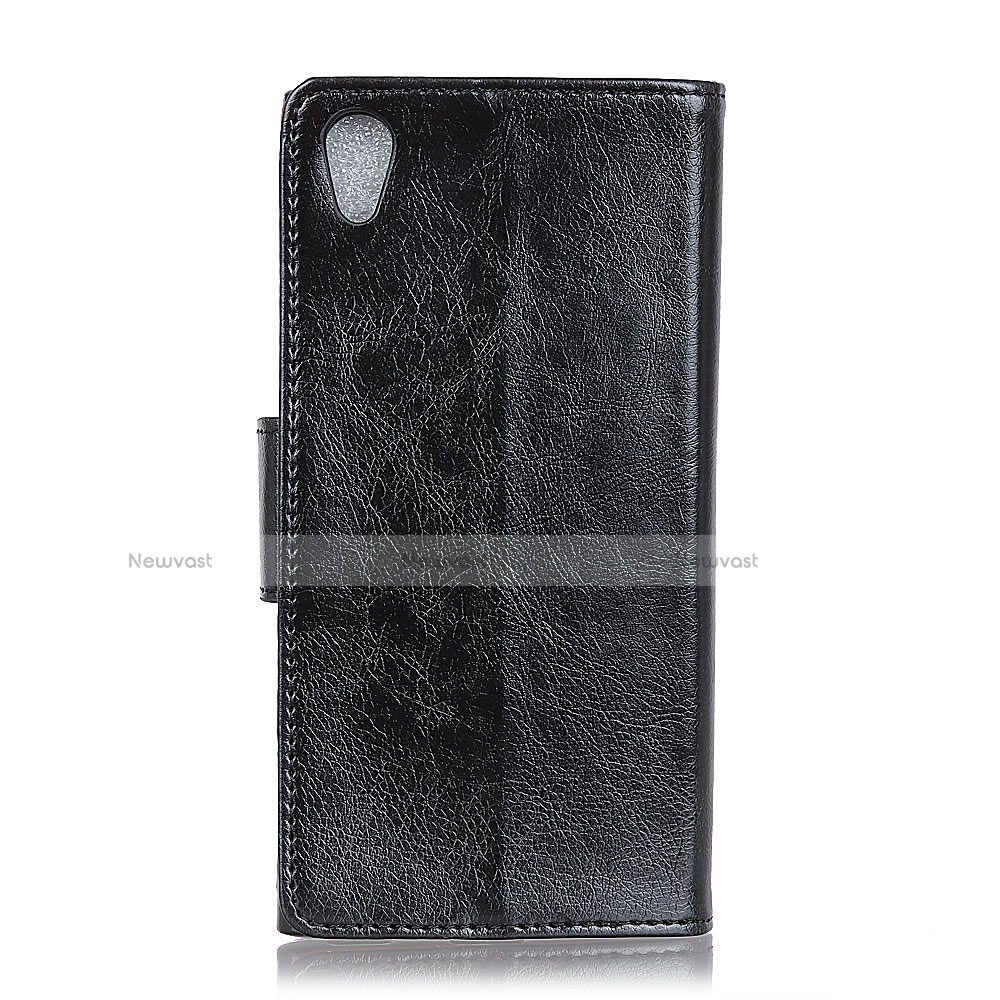 Leather Case Stands Flip Cover Holder for Alcatel 1