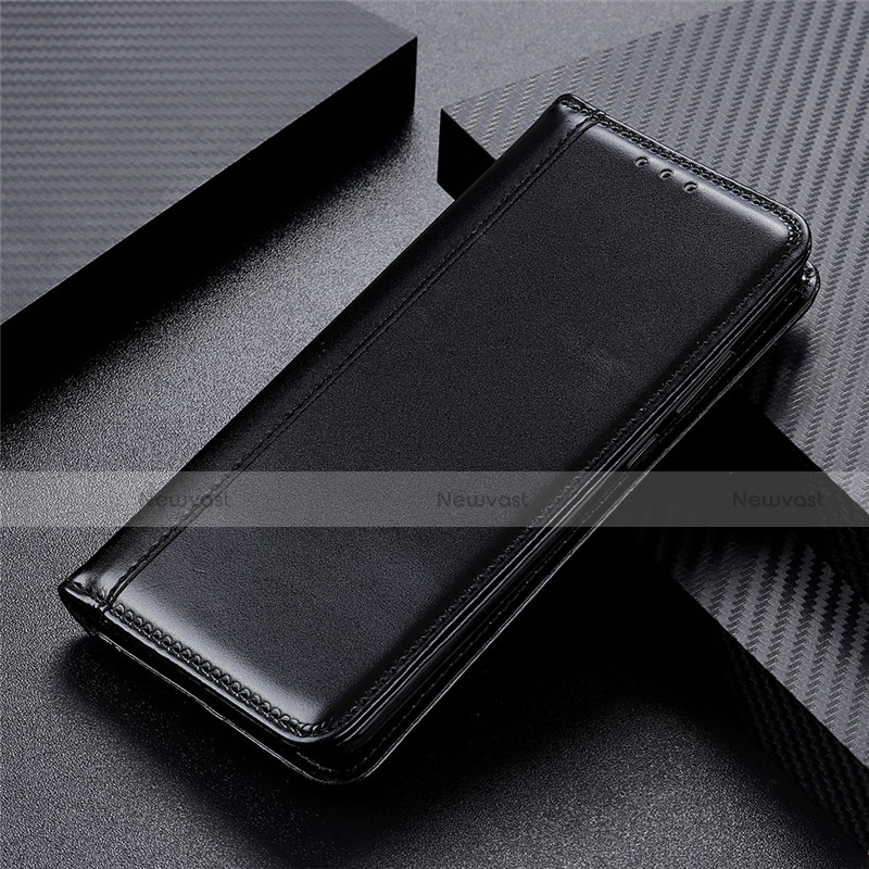 Leather Case Stands Flip Cover Holder for Apple iPhone 12 Pro Max Black