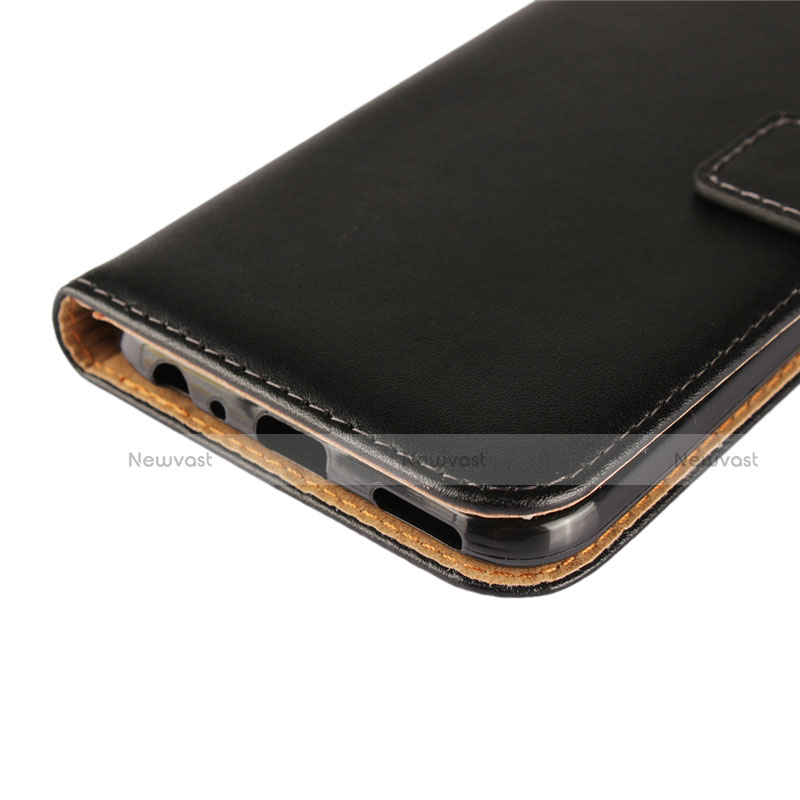 Leather Case Stands Flip Cover Holder for Asus Zenfone 4 Selfie Pro Black