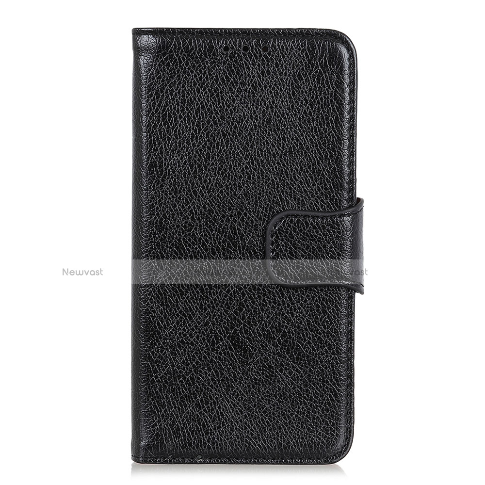 Leather Case Stands Flip Cover Holder for BQ Vsmart Active 1 Plus Black