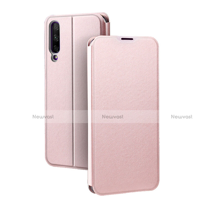 Leather Case Stands Flip Cover Holder for Huawei Honor 9X Pro Rose Gold