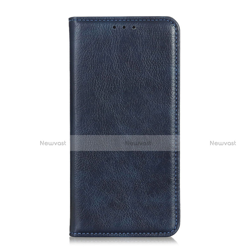 Leather Case Stands Flip Cover Holder for Huawei Mate 40E 4G Blue