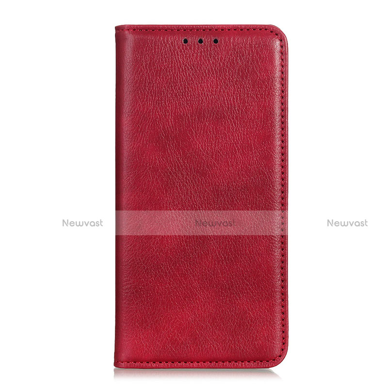 Leather Case Stands Flip Cover Holder for Huawei Mate 40E Pro 4G Red