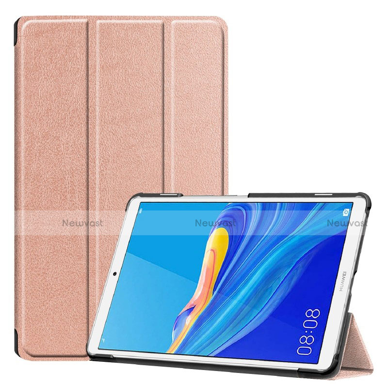 Leather Case Stands Flip Cover Holder for Huawei MediaPad M6 8.4 Rose Gold