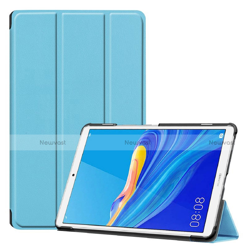 Leather Case Stands Flip Cover Holder for Huawei MediaPad M6 8.4 Sky Blue