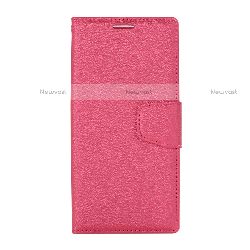 Leather Case Stands Flip Cover Holder for Huawei P20 Lite Pink