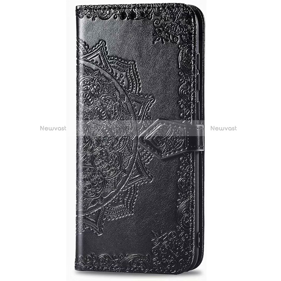 Leather Case Stands Flip Cover Holder for LG Stylo 6 Black