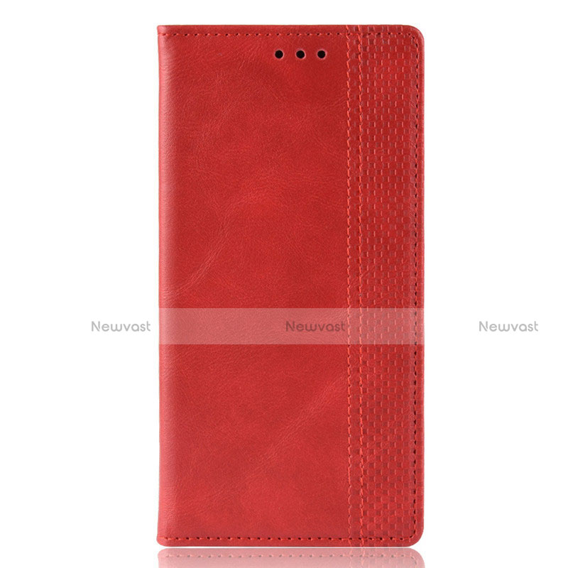 Leather Case Stands Flip Cover Holder for Motorola Moto G Pro Red