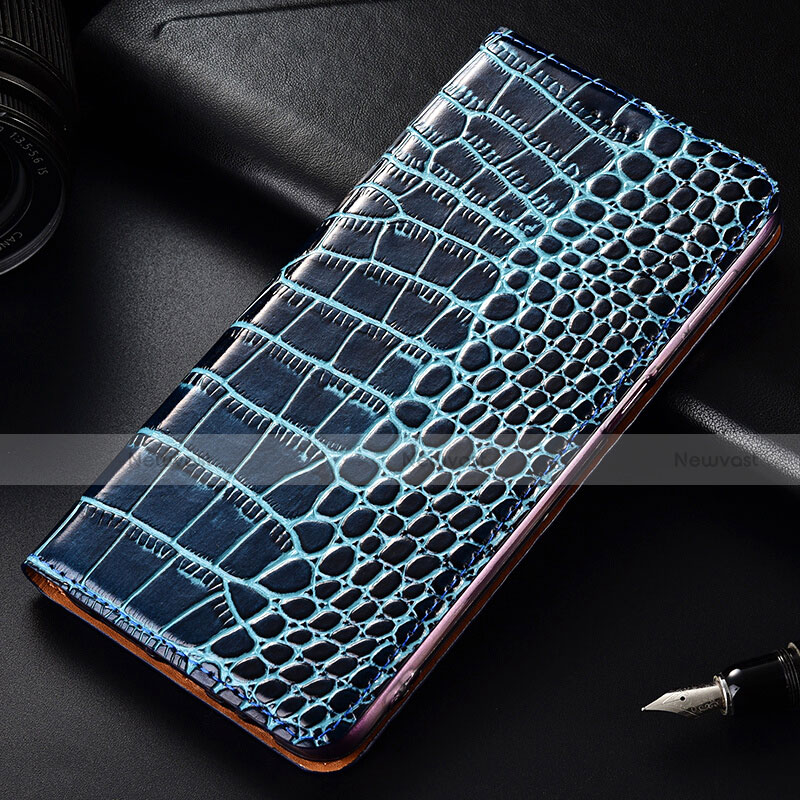 Leather Case Stands Flip Cover Holder for OnePlus 7T Pro 5G Sky Blue