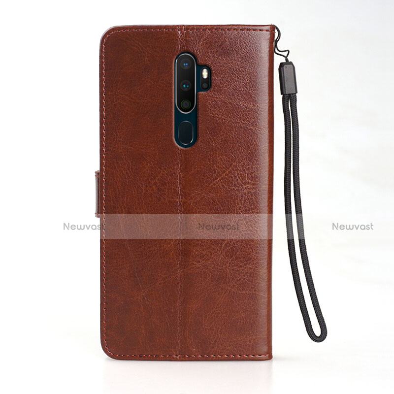 Leather Case Stands Flip Cover Holder for Oppo A11