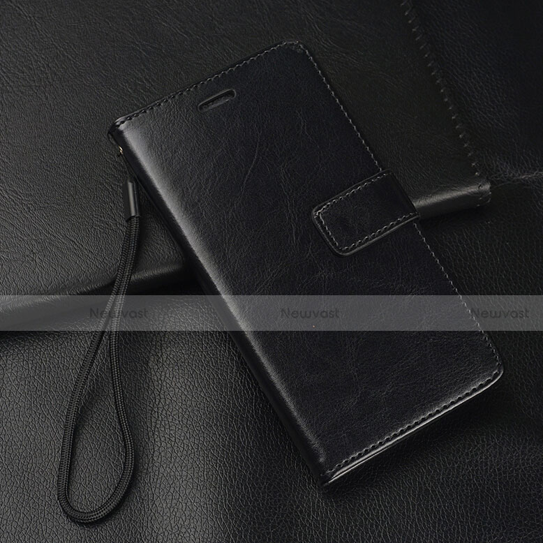 Leather Case Stands Flip Cover Holder for Oppo A11 Black