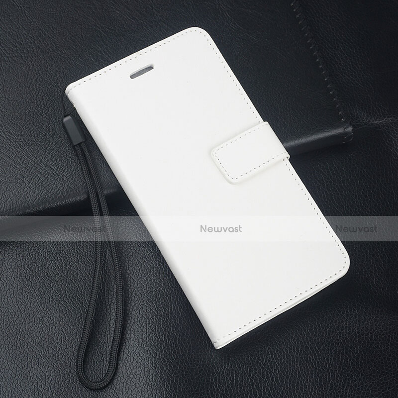 Leather Case Stands Flip Cover Holder for Oppo A11 White