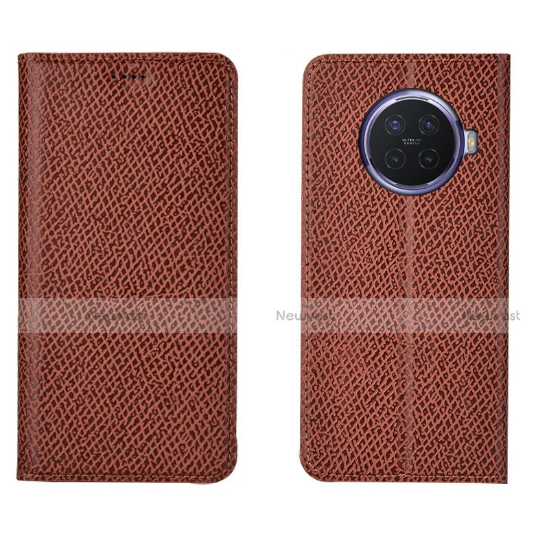 Leather Case Stands Flip Cover Holder for Oppo Ace2 Brown