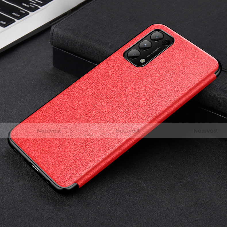 Leather Case Stands Flip Cover Holder for Oppo Find X3 Lite 5G