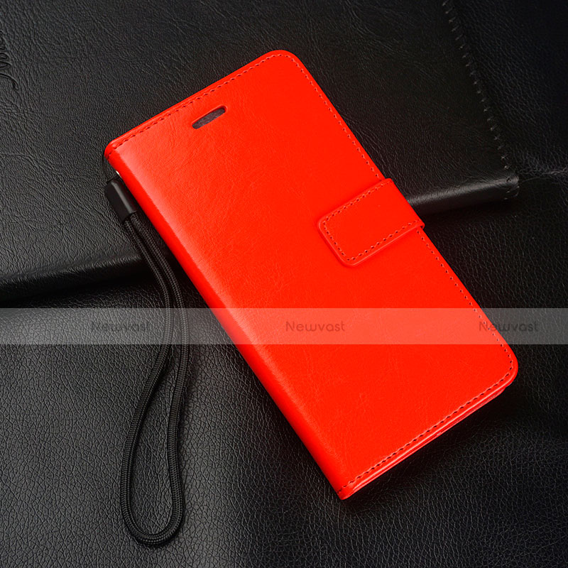 Leather Case Stands Flip Cover Holder for Oppo Reno Ace Red