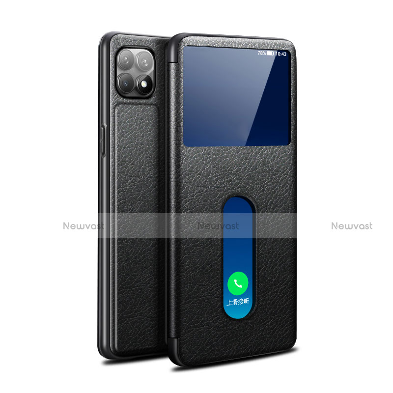 Leather Case Stands Flip Cover Holder for Oppo Reno4 SE 5G