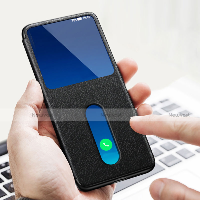 Leather Case Stands Flip Cover Holder for Oppo Reno4 SE 5G