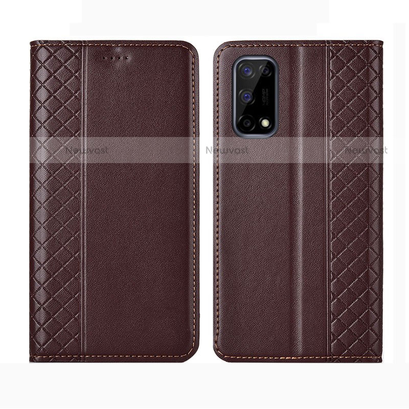 Leather Case Stands Flip Cover Holder for Realme Q2 5G