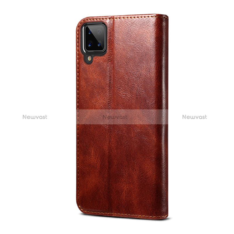 Leather Case Stands Flip Cover Holder for Samsung Galaxy A12 5G