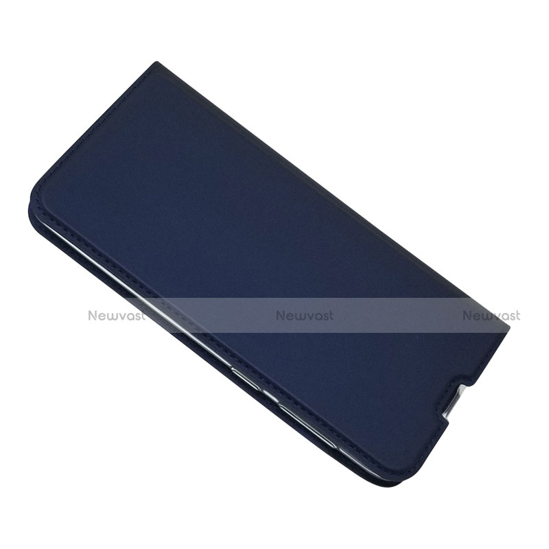 Leather Case Stands Flip Cover Holder for Samsung Galaxy A30S Blue