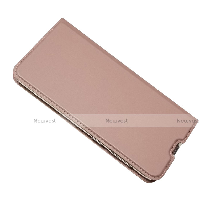 Leather Case Stands Flip Cover Holder for Samsung Galaxy A30S Rose Gold