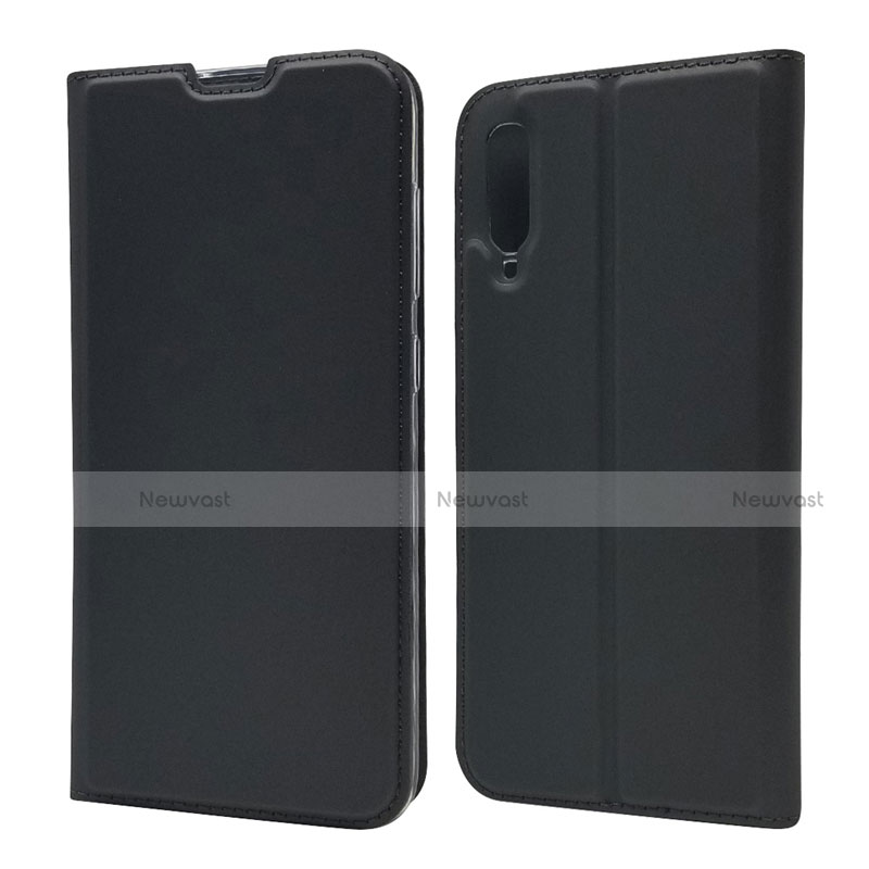 Leather Case Stands Flip Cover Holder for Samsung Galaxy A70S Black