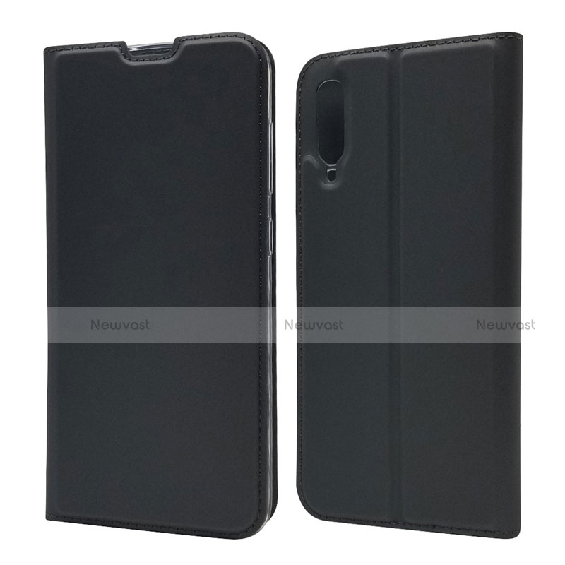 Leather Case Stands Flip Cover Holder for Samsung Galaxy A90 5G Black