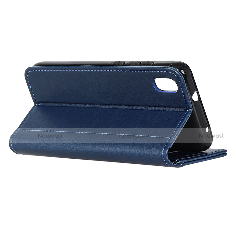 Leather Case Stands Flip Cover Holder for Samsung Galaxy M01 Core