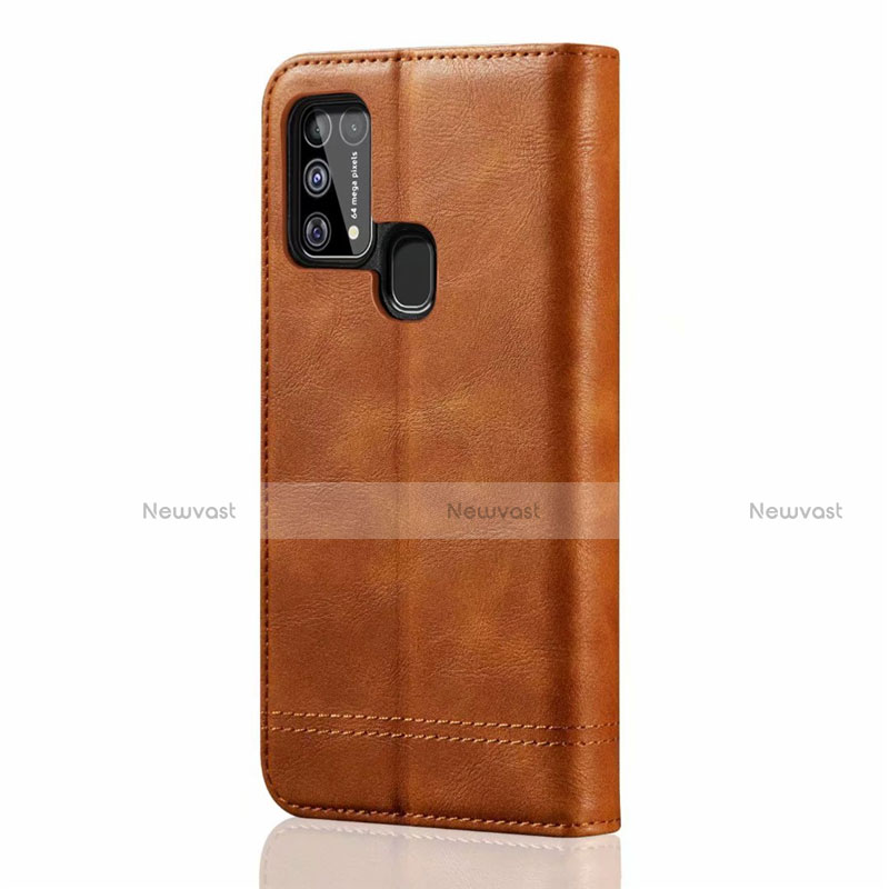 Leather Case Stands Flip Cover Holder for Samsung Galaxy M31