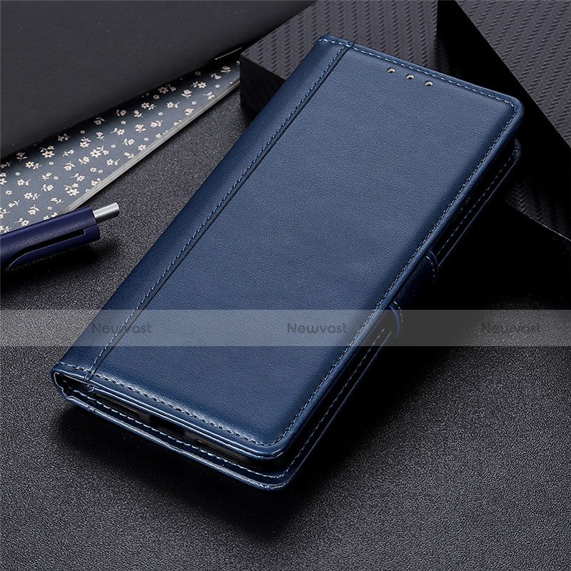 Leather Case Stands Flip Cover Holder for Samsung Galaxy Note 20 Plus 5G Blue