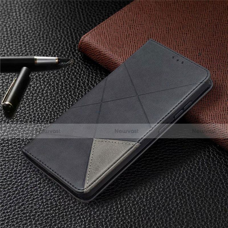 Leather Case Stands Flip Cover Holder for Samsung Galaxy S20 FE 5G Black