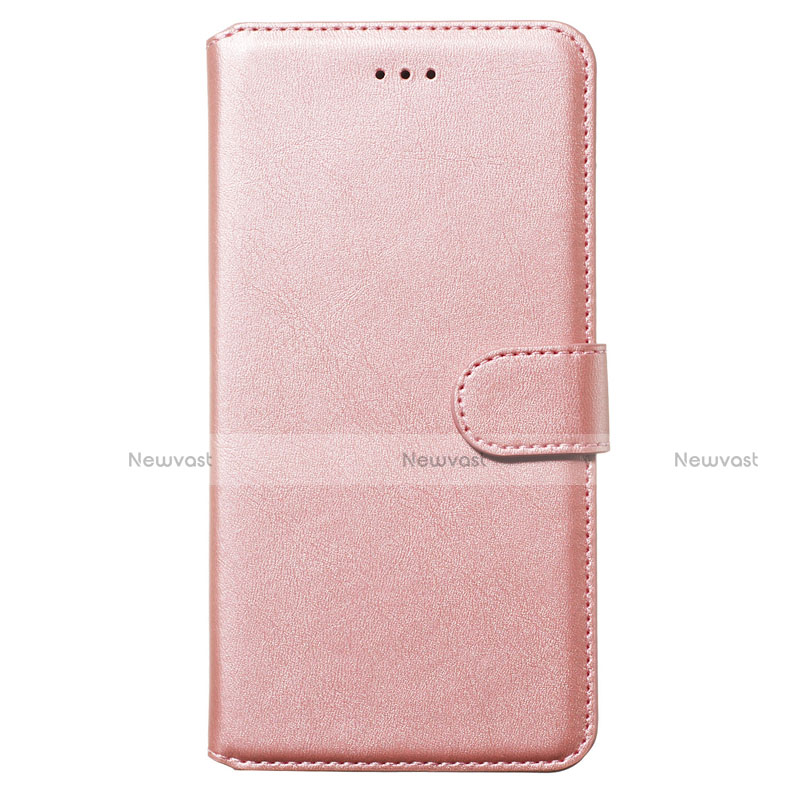 Leather Case Stands Flip Cover Holder for Samsung Galaxy S20 Plus 5G Rose Gold