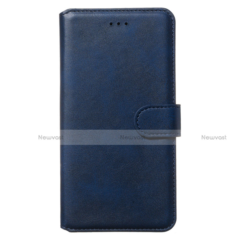 Leather Case Stands Flip Cover Holder for Samsung Galaxy S20 Plus Blue