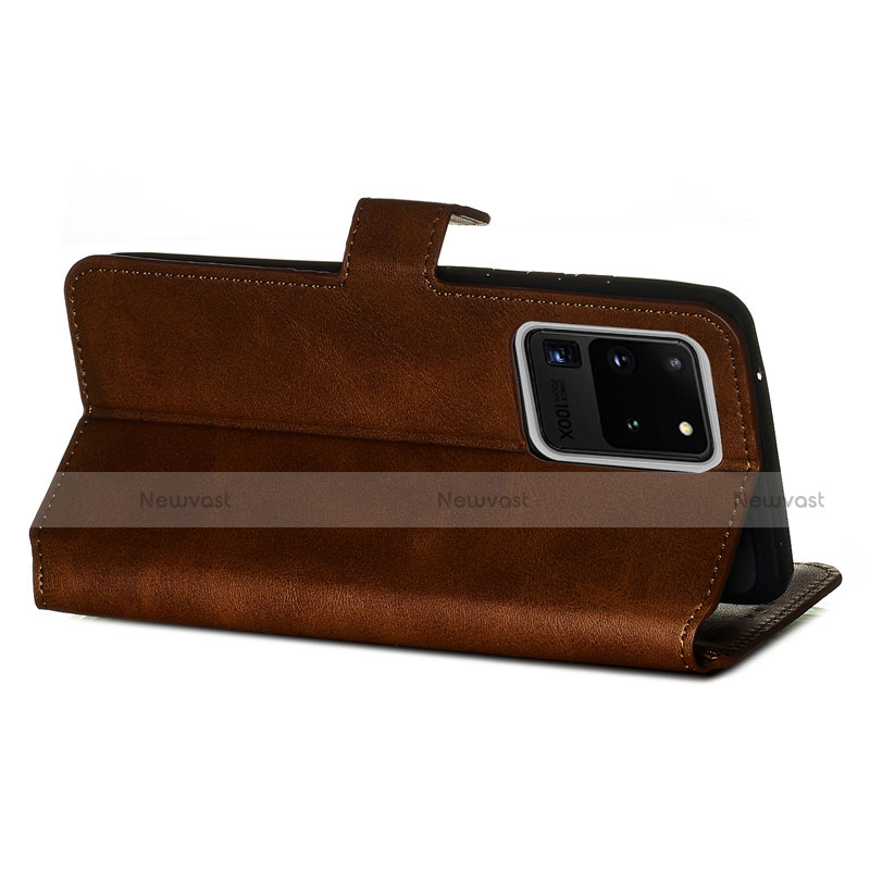 Leather Case Stands Flip Cover Holder for Samsung Galaxy S20 Ultra 5G