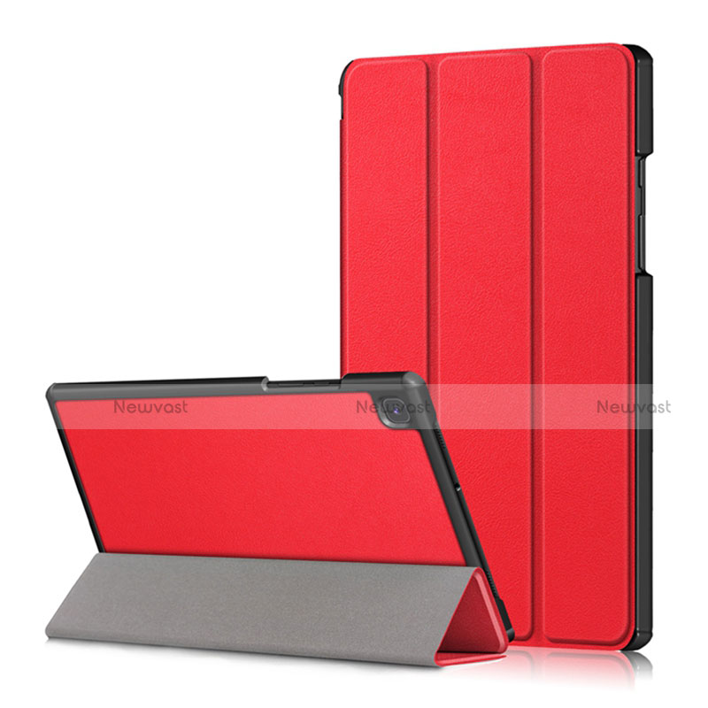 Leather Case Stands Flip Cover Holder for Samsung Galaxy Tab A7 Wi-Fi 10.4 SM-T500 Red
