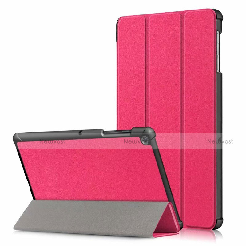 Leather Case Stands Flip Cover Holder for Samsung Galaxy Tab S5e Wi-Fi 10.5 SM-T720 Hot Pink