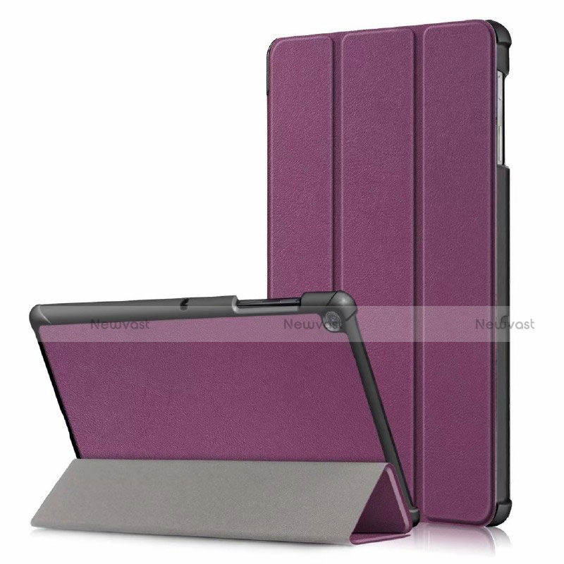 Leather Case Stands Flip Cover Holder for Samsung Galaxy Tab S5e Wi-Fi 10.5 SM-T720 Purple