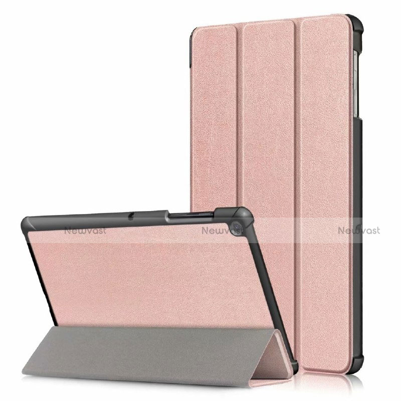 Leather Case Stands Flip Cover Holder for Samsung Galaxy Tab S5e Wi-Fi 10.5 SM-T720 Rose Gold