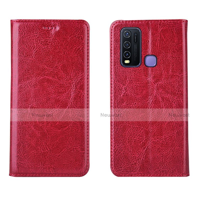 Leather Case Stands Flip Cover Holder for Vivo Y50