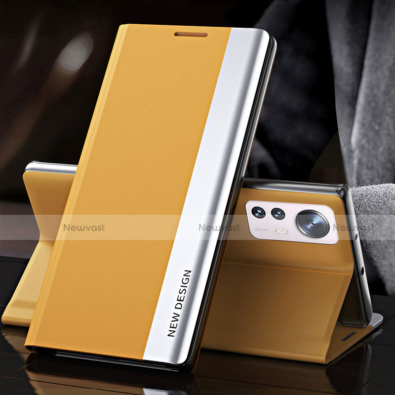 Leather Case Stands Flip Cover Holder for Xiaomi Mi 12 5G