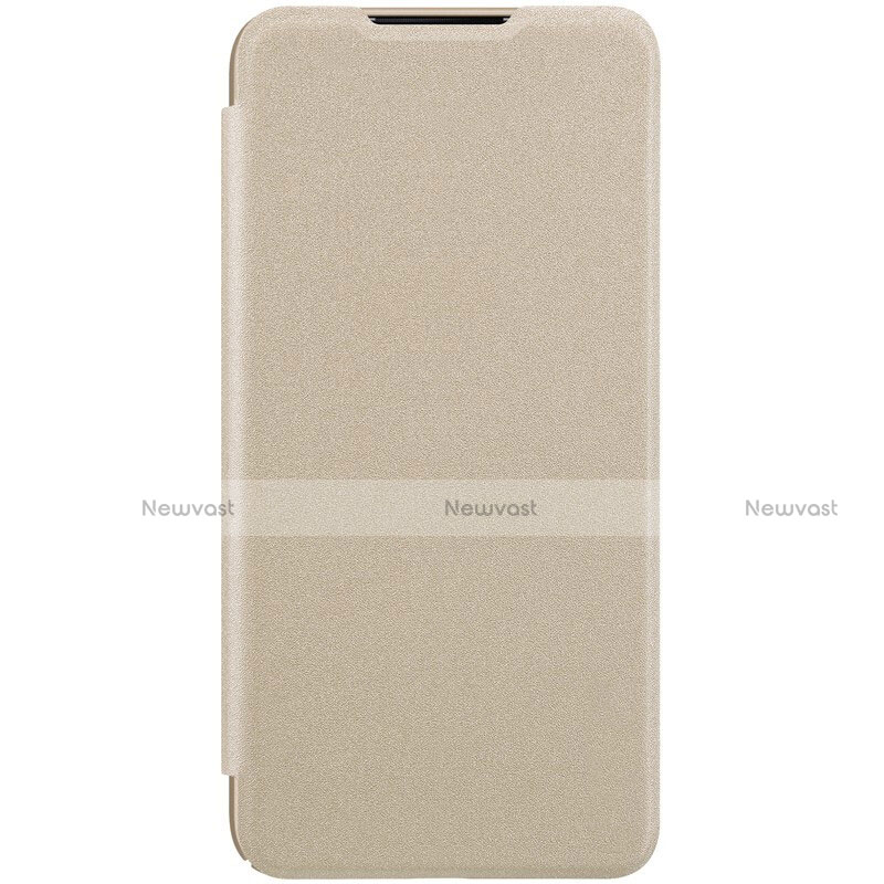 Leather Case Stands Flip Cover Holder for Xiaomi Mi A3 Gold