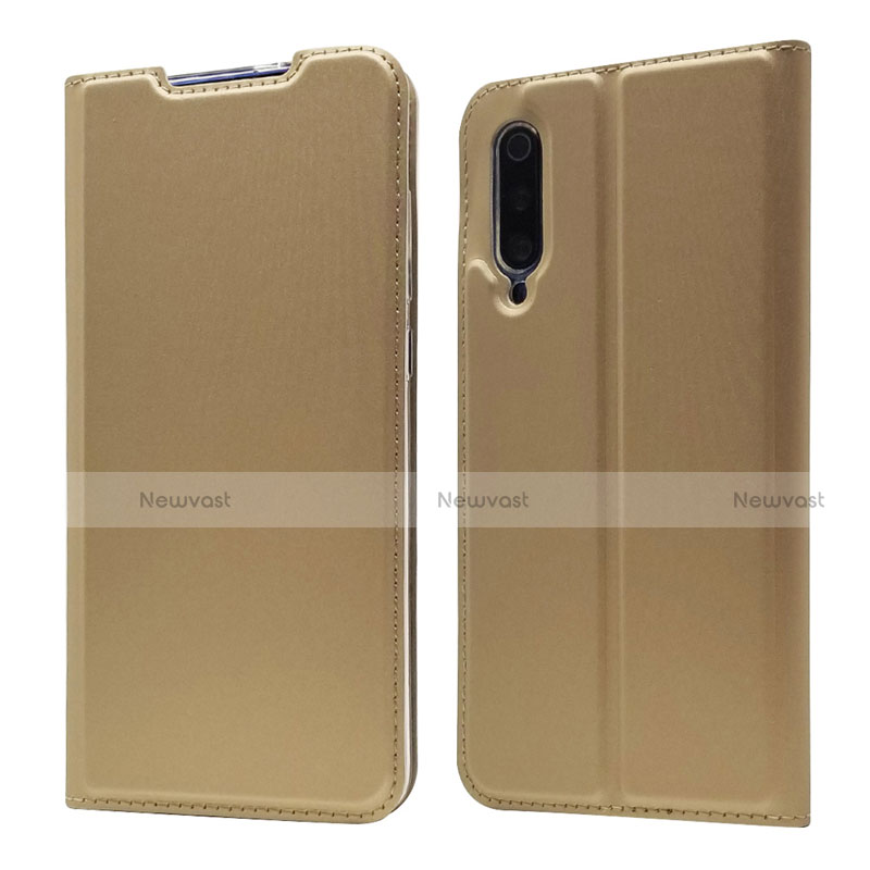 Leather Case Stands Flip Cover Holder for Xiaomi Mi A3 Lite Gold