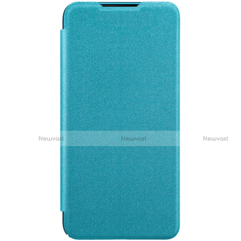 Leather Case Stands Flip Cover Holder for Xiaomi Mi A3 Sky Blue