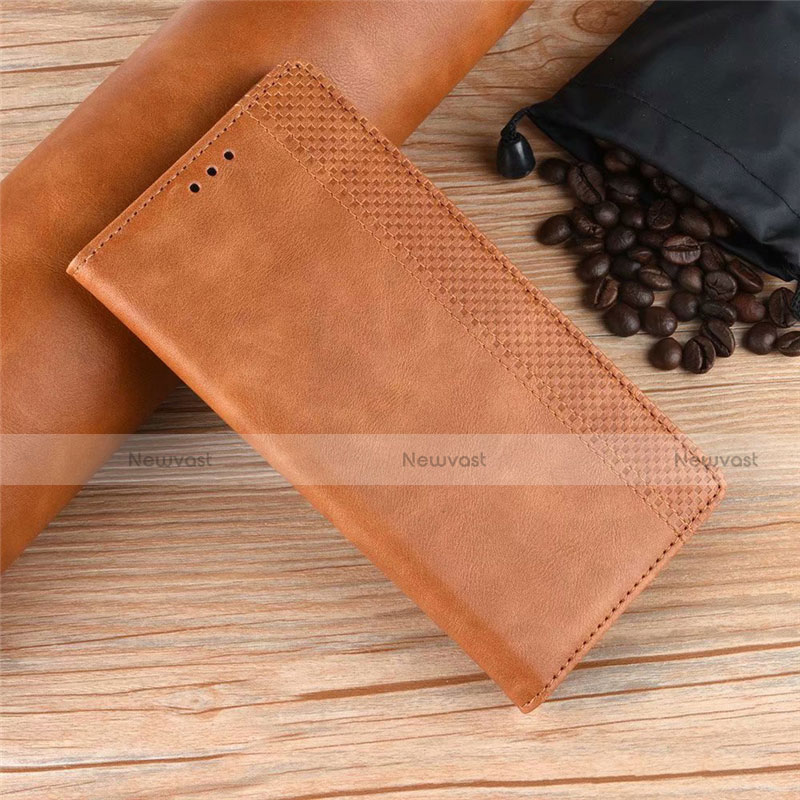 Leather Case Stands Flip Cover Holder for Xiaomi Poco X3 Orange